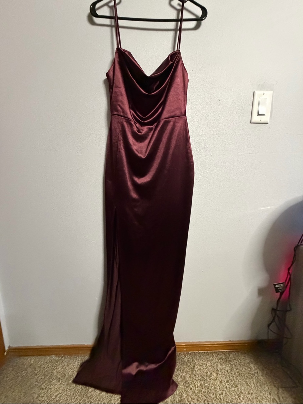 Windsor Burgundy Satin dress